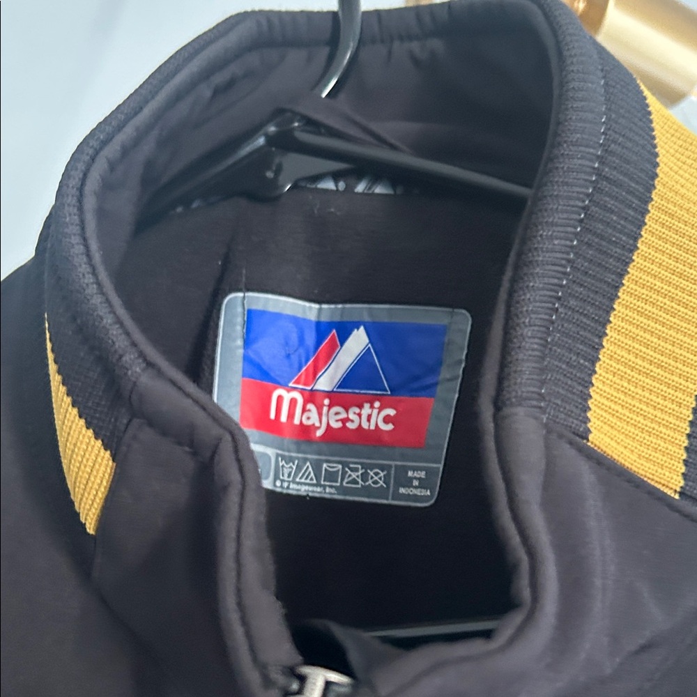 Majestic Black and Gold Mizzou Bomber Jacket - Picture 5 of 5